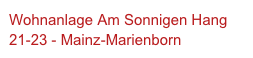 Wohnanlage Am Sonnigen Hang 21-23 - Mainz-Marienborn